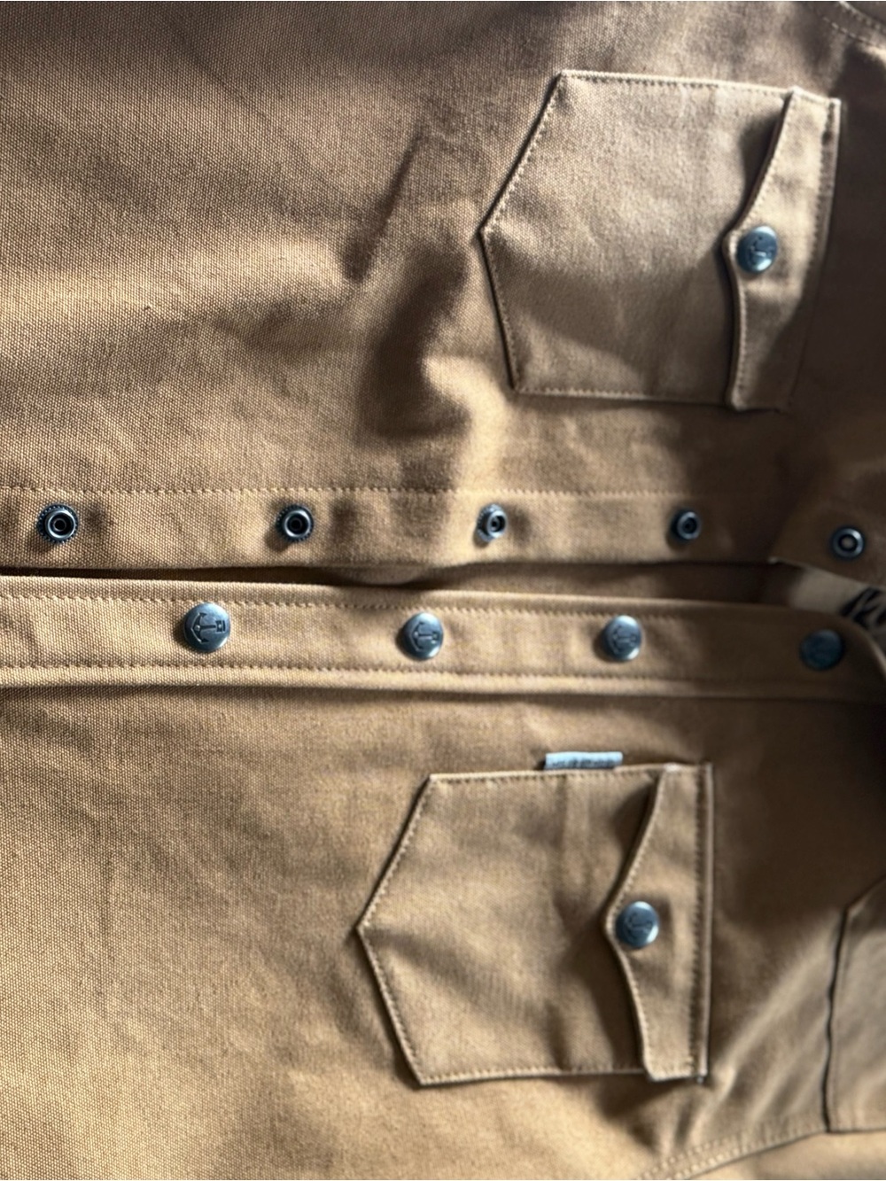 Iron & Resin Tan Canvas Jacket with Brown Interior